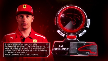 Kimi Raikkonen spiega il circuito di Spa 2018
