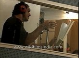 Sanjay Dutt records Aye Shivani in recording studio