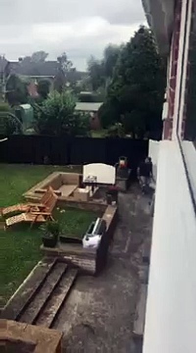 dad hoovers concrete