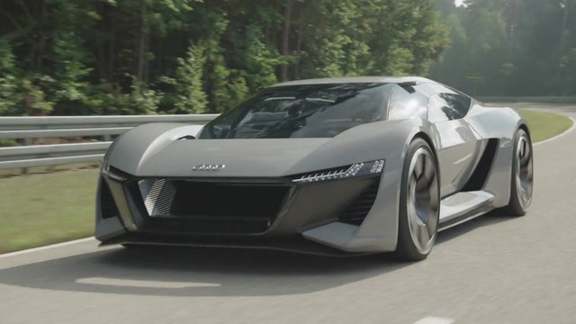 Audi PB18 e-tron Concept car Driving Video