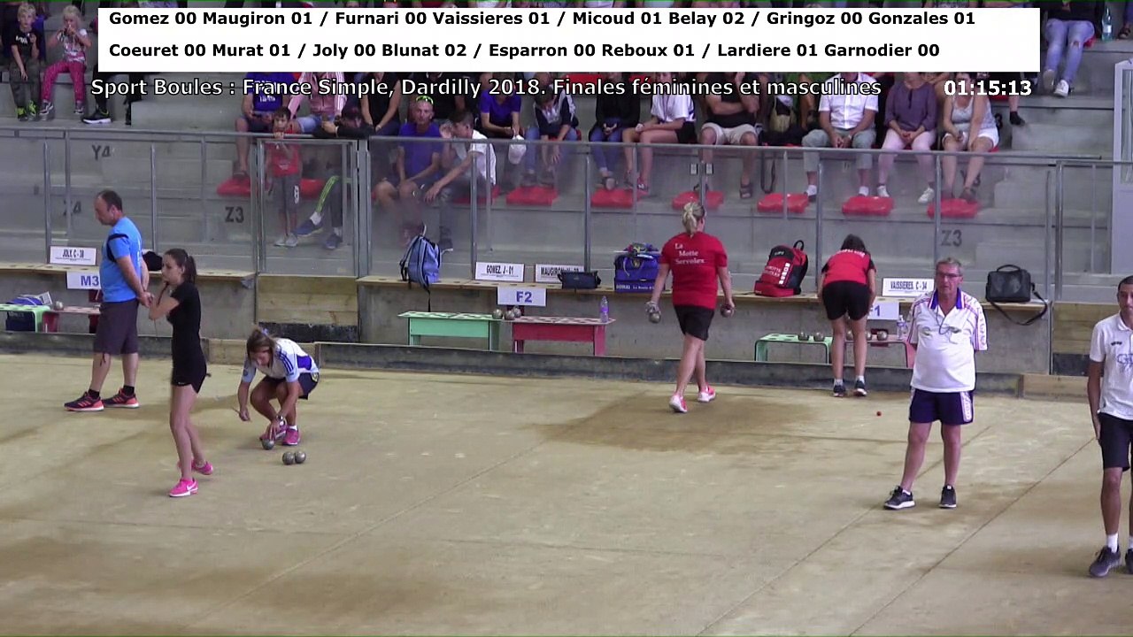 Finales féminines et masculines, France Simple, Dardilly 2018