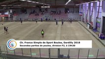 Huitièmes de finale F2, France Simple, Dardilly 2018