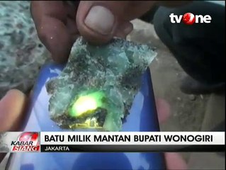 Bongkahan Batu Akik Milik Mantan Bupati Wonogiri Diserbu Warga