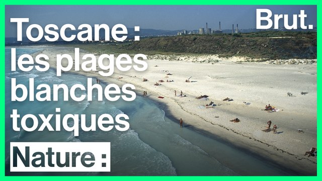 La plage de Rosignano Solvay