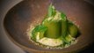 L'île flottante de concombre à la verveine et au yaourt : une recette durable de Florent Ladeyn
