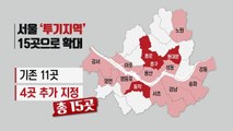 서울 종로·동대문·동작·중구 투기지역 추가 지정 / YTN