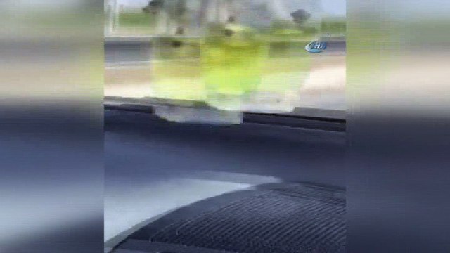 Yatarak kullandığı motosikletle ölüme böyle meydan okudu