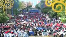 #LIVE  Miles de nicaragüenses se tomas las calles de Managua para caminar en conmemoración al 40 aniversario de la toma del Palacio Nacional. #NicaraguaQuiere