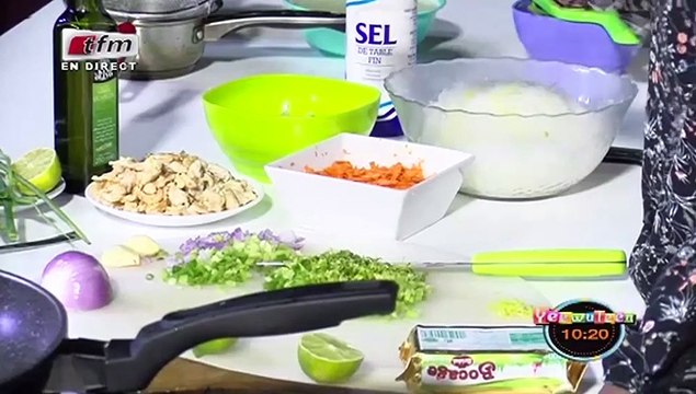 RUBRIQUE CUISINE avec ALPHIE dans Yeewu Leen du 27 Aout 2018