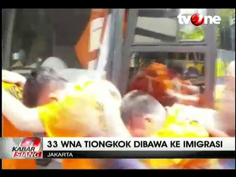 33 WNA Tiongkok Pelaku Penipuan Dibawa ke Imigrasi