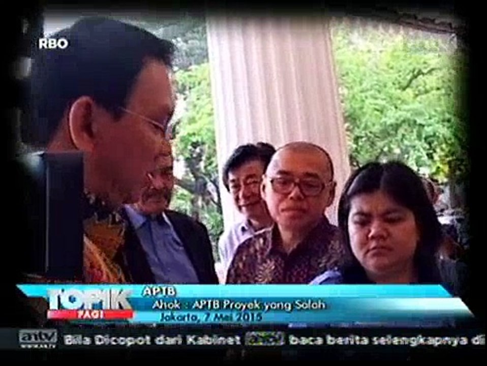 Ahok Sebut APTB Sebagai Proyek yang Salah