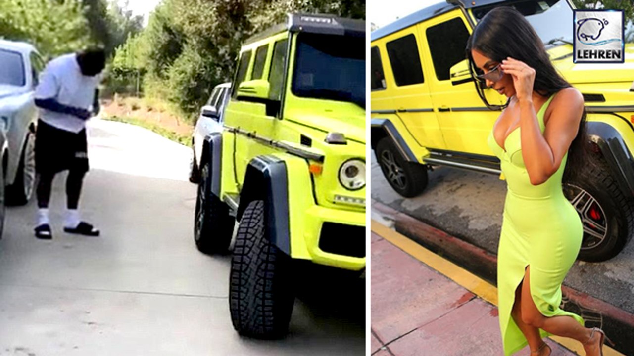 Kanye West Surprises Kim Kardashian By Buying Her The Neon Mercedes