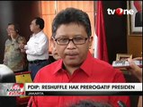 Hasto PDIP Dukung Jika Jokowi Reshuffle Kabinet