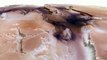 La ESA publica las 'huellas' del agua líquida en Marte