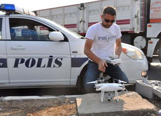 Bu Şehirde Trafik Havadan Denetlendi