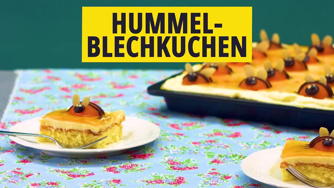 Hummel-Blechkuchen - soooo niedlich und lecker!! ZUM REZEPT 