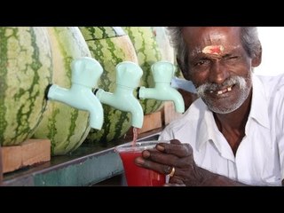 100 KG Watermelon juice prepared by my DADDY for Homeless Peoples / Village food factory