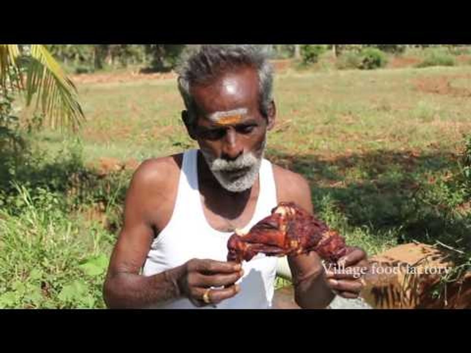 Full CHICKEN Fry Prepared by my daddy in my village farm / VILLAGE FOOD FACTORY