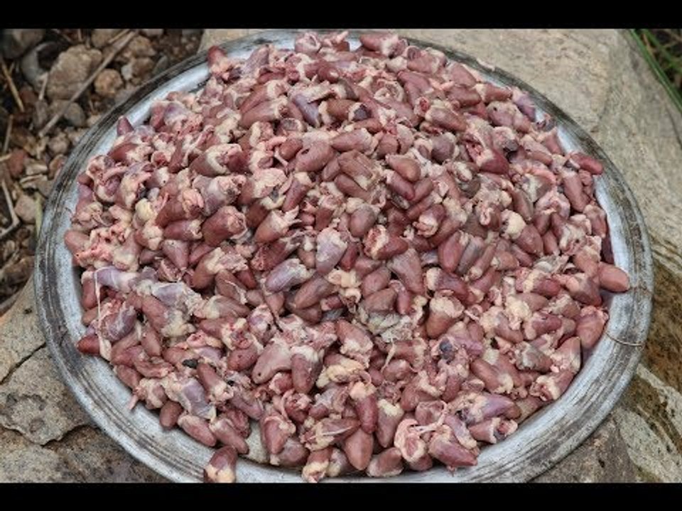 1000 CHICKEN HEARTS Prepared by My DADDY ARUMUGAM / Village food factory