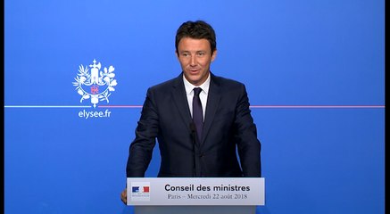 Compte rendu du Conseil des ministres du 22 août 2018