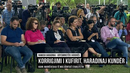 Korrigjimi i kufirit, Haradinaj kundër - Top Channel Albania - News - Lajme
