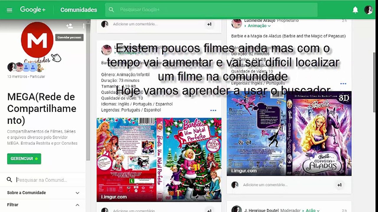 Localizar filmes facilmente na comunidade