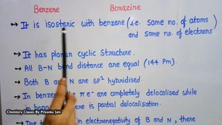 Borazine /Borazole or Inorganic benzene ; Its structure , preparation & properties [CSIR-NET]