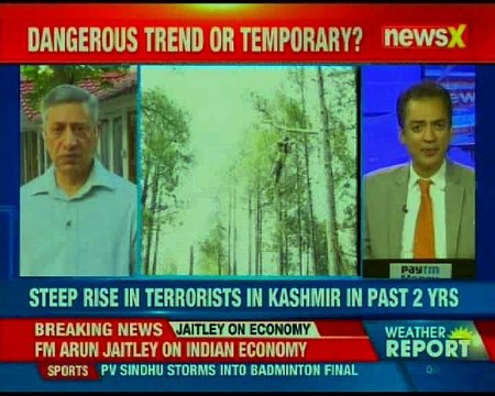 Steep rise in terrorists in Kashmir in past 2 years; J&K DGP SP Vaid speaks exclusively to NewsX
