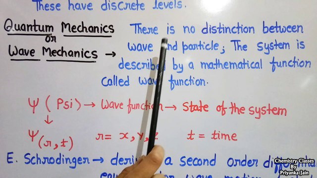 Quantum mechanics : wave function ,schrodinger wave equation & radial probability distribution