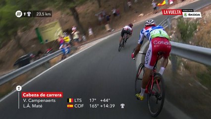 Campenaerts crash - Étape 3 / Stage 3 - La Vuelta 2018