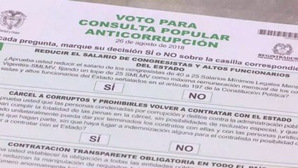 La consulta anticorrupción en Colombia no supera el umbral de voto