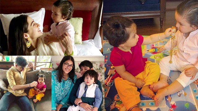 Taimur Ali Khan Sara Ali Khan Raksha Bandhan Celebration