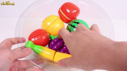 Aprende los nombres de las frutas y verduras  Corta las frutas y verduras Juguetes