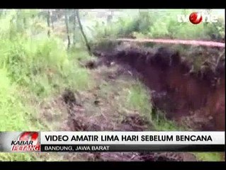 Video Amatir 5 Hari Sebelum Longsor, Tanah Retak Sepanjang 300 Meter