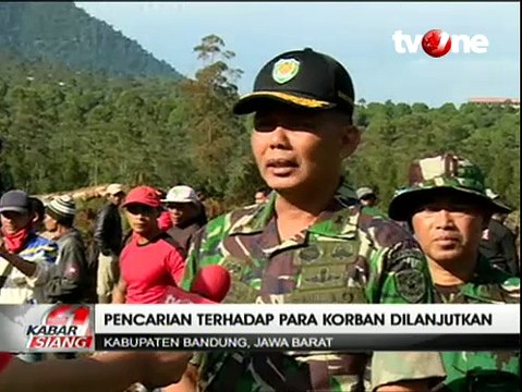 Pencarian Korban Longsor Pangalengan Terus Dilakukan