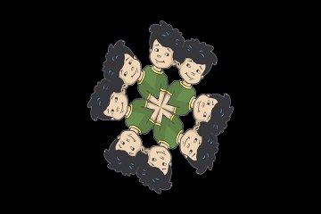 Dragon Tales kaleidoscope promo test (After Effects)