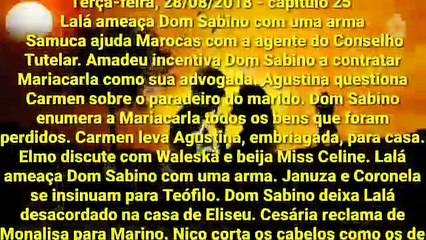 O TEMPO NÃO PARA DE 27 A 01 DE SETEMBRO RESUMO DA SEMANA COMPLETO 27/08/18 A 01/09/18