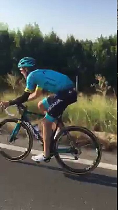 No victory in Le Tour de France yesterday, but we do have this ‘victory’ of Luis Leon Sanchez Gil: The first time back on the bike after his crash at #TDF2018⁠!