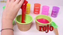 Aprendemos Los Colores Jugando con Helados de slime