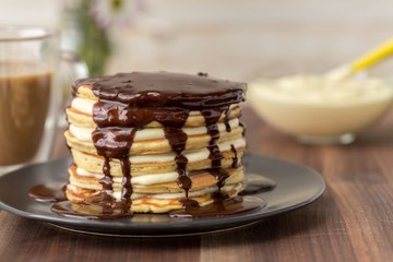 Boston Cream Pancakes Are The Most Over-The-Top Brunch EVER