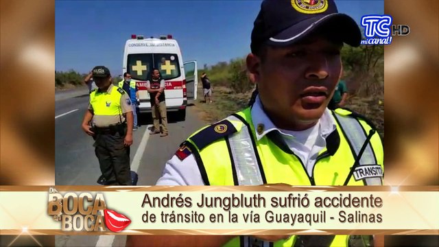 Presentador de noticias Andres Jungbluth sufrió accidente automovilístico
