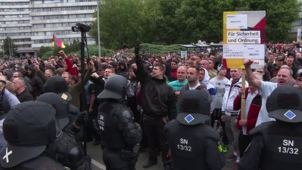 Chemnitz: Zusammenstöße linker und rechter Demonstranten