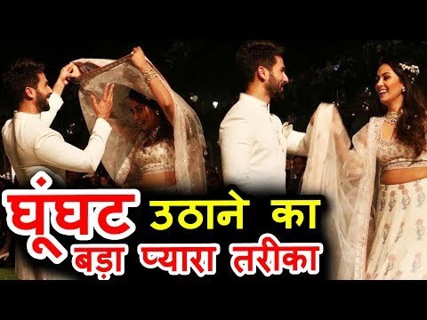 Shahid Kapoor ने अपनी पत्नी Mira Rajput का उठाया बड़े प्यारे तरीके से घूँघट | Lakme Fashion Week 2018