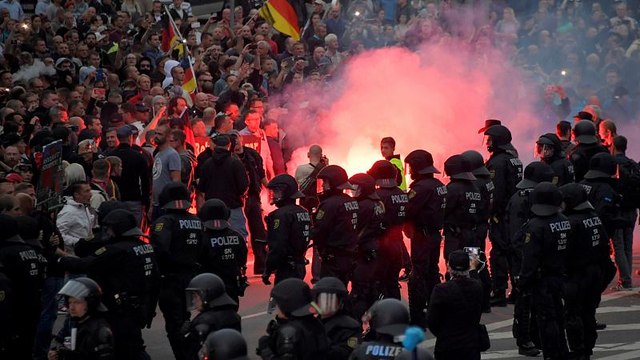 Colère anti-migrants à Chemnitz, l'Allemagne s'inquiète