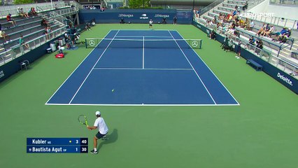 En trois manches, Kubler a terrassé Bautista Agut