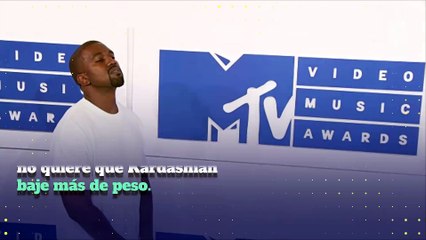Kanye West no quiere que Kim Kardashian pierda más peso