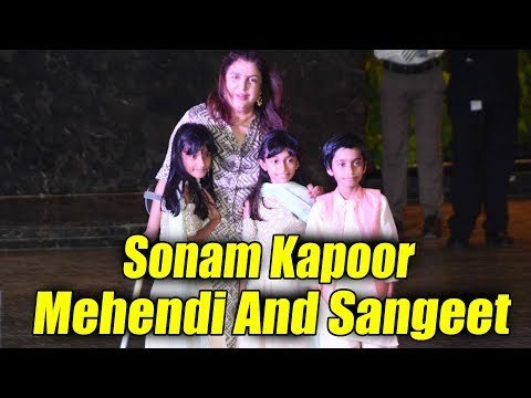 फराह खान पोहची सोनम कपूर - आनंद आहूजा के संगीत पर