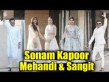 बॉलीवुड सेलेब्स पोहंचे सोनम कपूर की मेहँदी और संगीत रसम पर