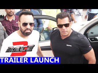 सलमान खान की ग्रैंड एंट्री  रेस 3' ट्रेलर लॉन्च में हुयी बॉडीगार्ड शेरा के साथ