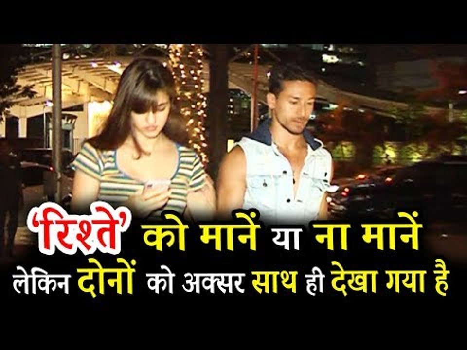 दिशा पटनी और टाइगर श्रॉफ पहुंचेसाथ में डिनर करने
